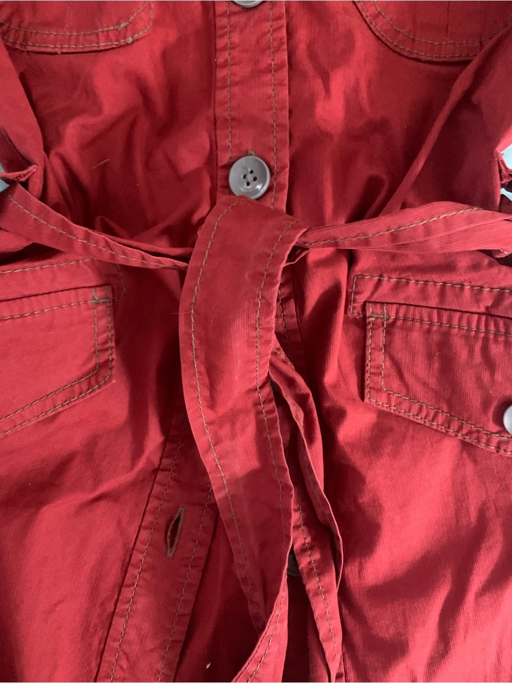 Christopher Blue Red Button-Front Utility Jacket - Picture 5 of 5